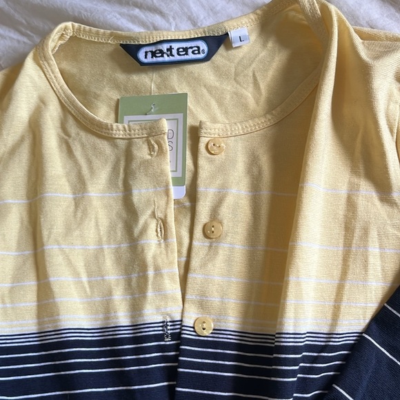 NEXT ERA Yellow and Black Button-Up Cardigan - Picture 4 of 5